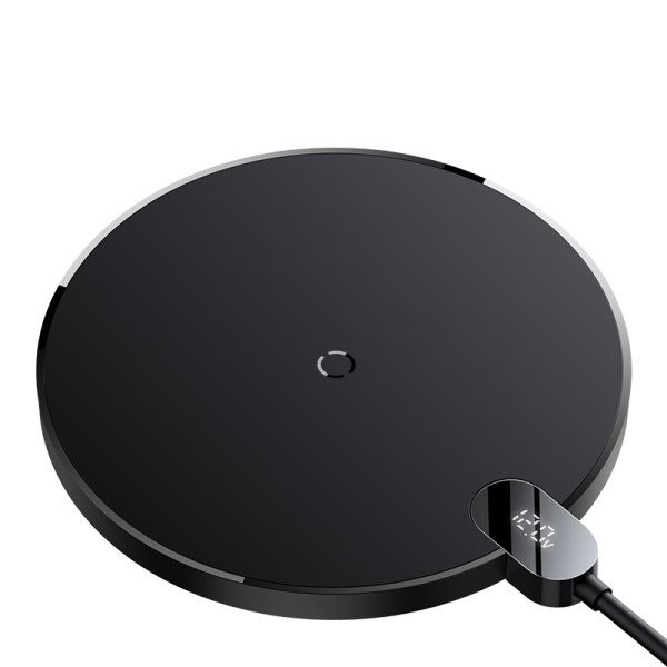Беспроводное зарядное устройство для Baseus Digital LED Display Gen 2 Wireless Charger 15W Black (CCED000001)