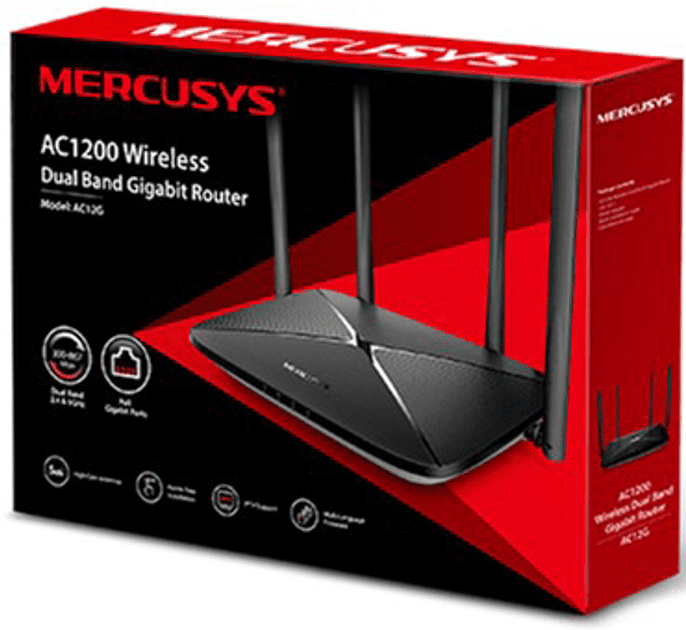 Бездротовий маршрутизатор (роутер) Mercusys AC12G  Фото №1
