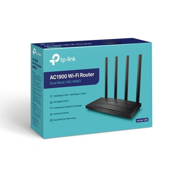 Бездротовий маршрутизатор (роутер) TP-Link Archer C80  Фото №2