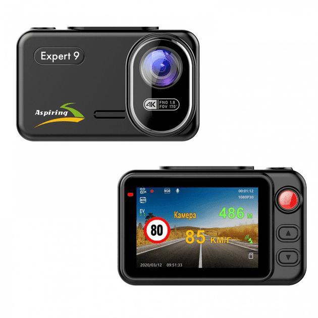 Автомобільний відеореєстратор Aspiring Expert 9 (EX123SS)  Фото №0
