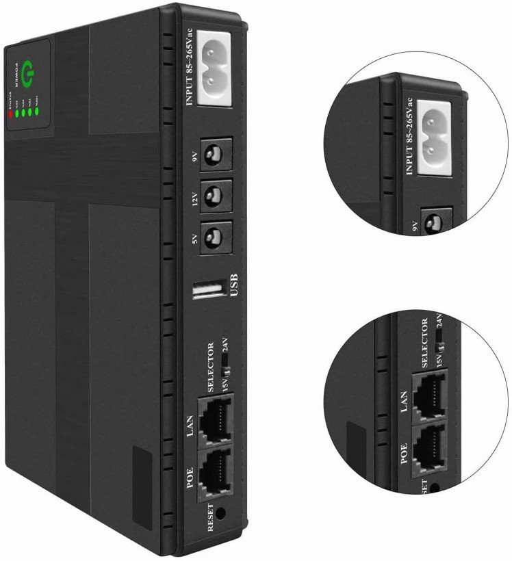 Джерело безперебійного живлення для роутера MUST DC UPS 10400mAh  Фото №5