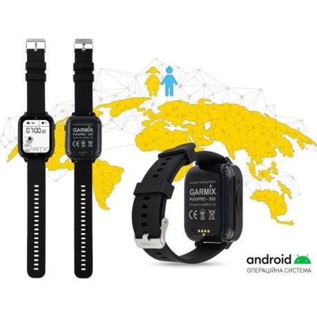 Дитячий смарт-годинник GARMIX PointPro-300 Black (GMXPP300-B)  Фото №0