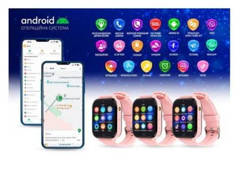 Дитячий смарт-годинник GARMIX PointPro-300 Pink (GMXPP300-P)  Фото №0