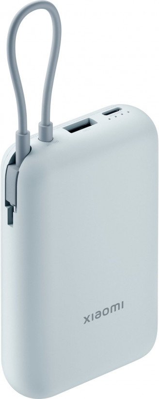 Внешний аккумулятор (павербанк) Xiaomi 10000mAh 22.5W Integrated Cable Blue BHR9073GL  Фото №2