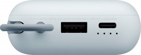 Внешний аккумулятор (павербанк) Xiaomi 10000mAh 22.5W Integrated Cable Blue BHR9073GL  Фото №4