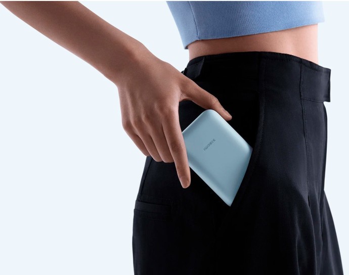 Зовнішній акумулятор (павербанк) Xiaomi 10000mAh 22.5W Integrated Cable Blue BHR9073GL  Фото №7