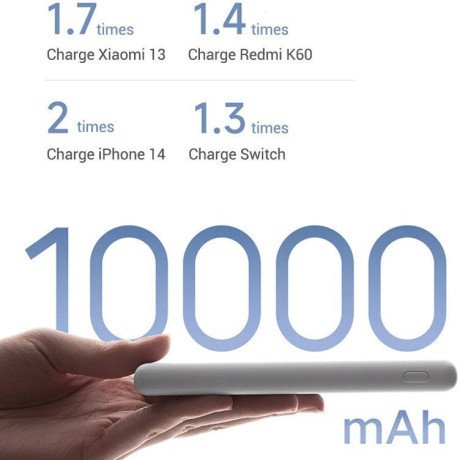 Внешний аккумулятор (Power Bank) Xiaomi Lite 10000mAh 22.5W White (BHR9350GL)  Фото №0