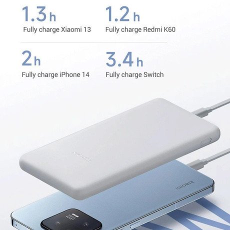 Внешний аккумулятор (Power Bank) Xiaomi Lite 10000mAh 22.5W White (BHR9350GL)  Фото №9