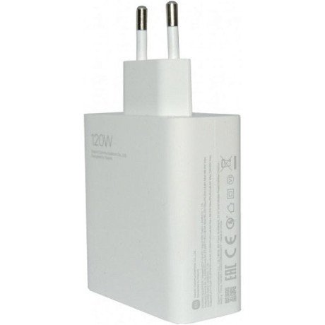 Мережевий зарядний пристрій Xiaomi 120W HyperCharge White (BHR9462EU)  Фото №0