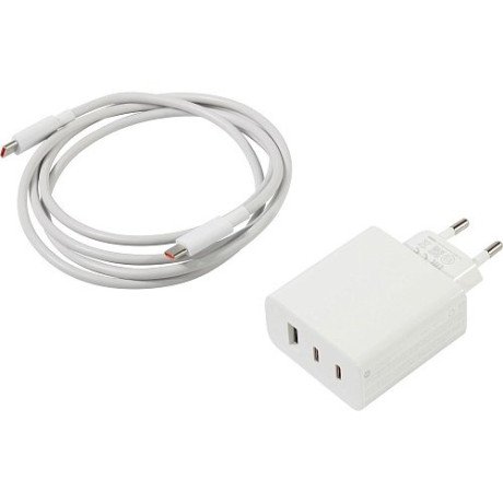 Сетевое зарядное устройство Xiaomi 67W White+Type-C to Type-C cable (BHR7493EU)  Фото №1