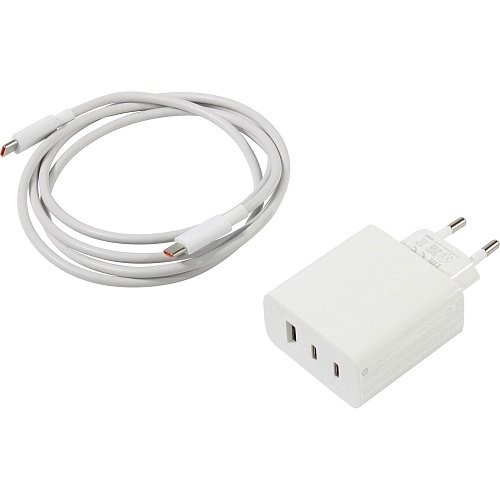 Мережевий зарядний пристрій Xiaomi 67W White+Type-C to Type-C cable (BHR7493EU)  Фото №1