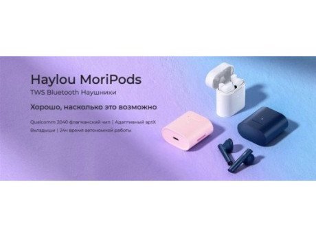 Наушники TWS Haylou Haylou MoriPods T33 Blue  Фото №7