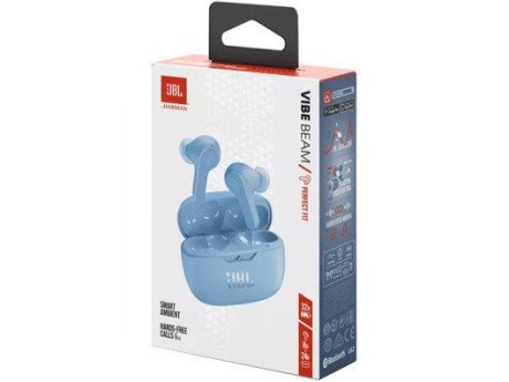 Навушники TWS JBL Wave Beam Blue (JBLWBEAMBLU)  Фото №1