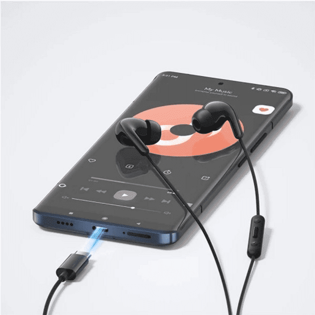 Наушники с микрофоном Xiaomi Type-C Earphones Black (BHR8930GL)  Фото №7