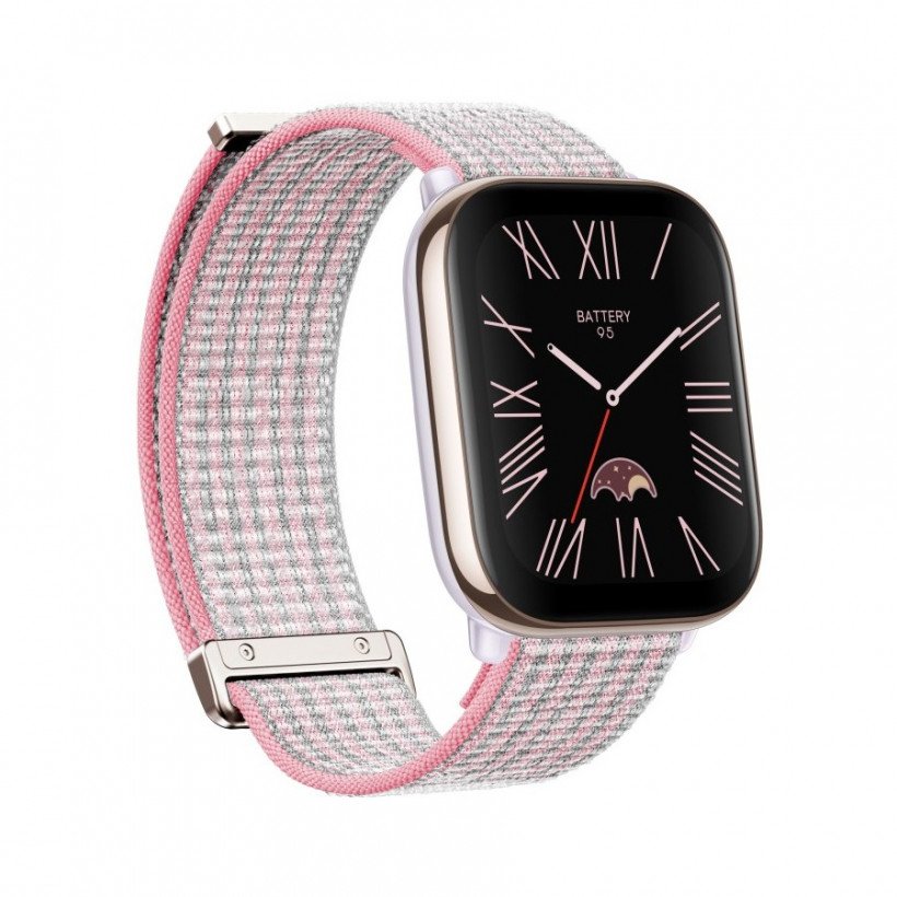 Ремінець для смарт-годинника Amazfit 20mm Nylon Medium Universal Pink (S240DNTY1N)  Фото №0