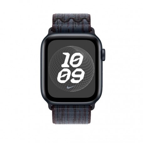 Ремінець Apple Ремінець для годинника Watch 44/45/46/49mm Black/Blue Nike Sport Loop (MYJD3)  Фото №0