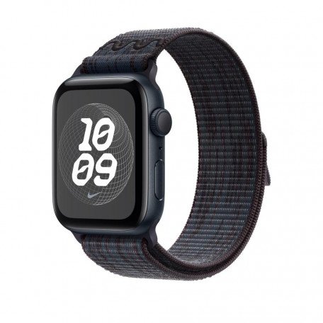 Ремінець Apple Ремінець для годинника Watch 44/45/46/49mm Black/Blue Nike Sport Loop (MYJD3)  Фото №1