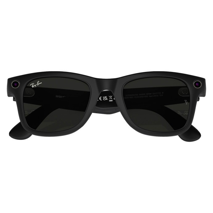 Смарт-окуляри Ray-Ban Meta Wayfarer Large Matte Black/Clear to Graphite Green Transitions (RW4008 601S1M 53-22)  Фото №2