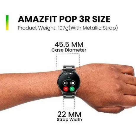 Смарт-годинник Amazfit Pop 3R Metallic Silver  Фото №4