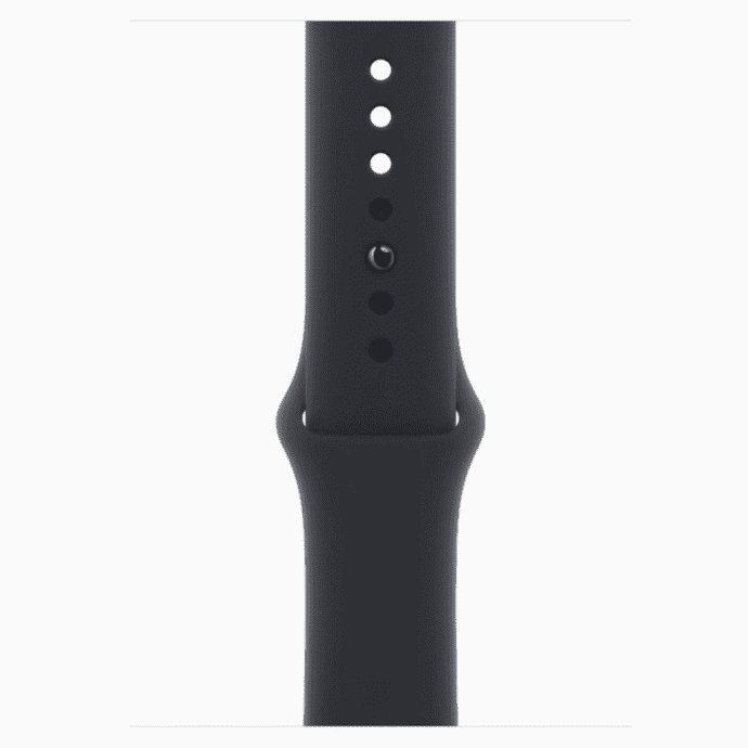 Смарт-годинник Apple Watch Series 9 GPS 45mm Silver Aluminum Case w. Midnight Sport Band (MR9R3+MT593)  Фото №1