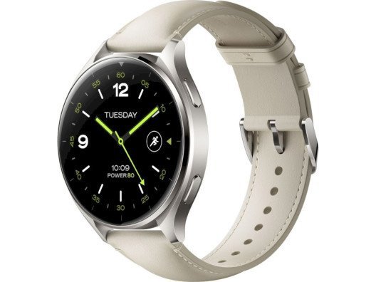 Смарт-часы Xiaomi Watch 2 Titan Gray Case with White Leather Strap (BHR9306GL)  Фото №0