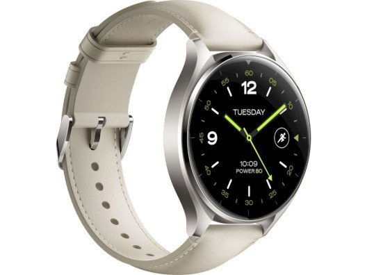Смарт-часы Xiaomi Watch 2 Titan Gray Case with White Leather Strap (BHR9306GL)  Фото №1