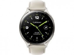 Смарт-часы Xiaomi Watch 2 Titan Gray Case with White Leather Strap (BHR9306GL)