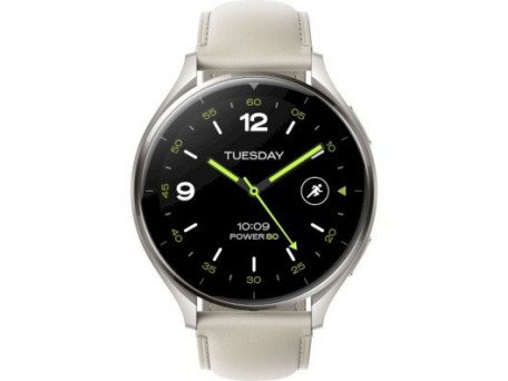 Смарт-часы Xiaomi Watch 2 Titan Gray Case with White Leather Strap (BHR9306GL)