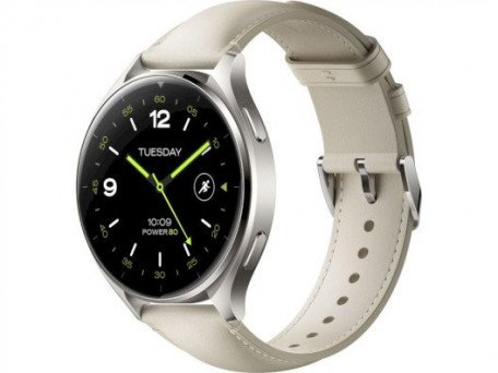 Смарт-часы Xiaomi Watch 2 Titan Gray Case with White Leather Strap (BHR9306GL)  Фото №0