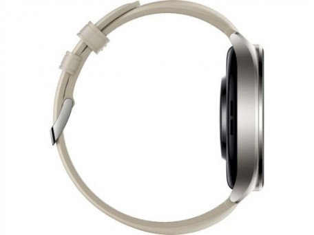 Смарт-часы Xiaomi Watch 2 Titan Gray Case with White Leather Strap (BHR9306GL)  Фото №3