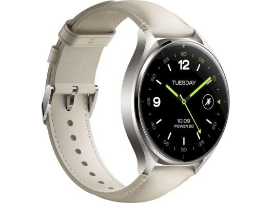 Смарт-годинник Xiaomi Watch 2 Titan Gray Case with White Leather Strap (BHR9306GL)  Фото №1