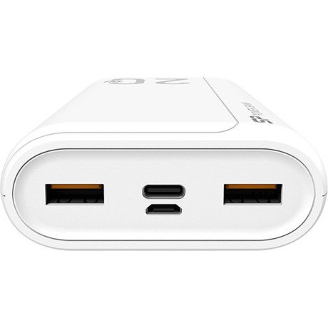 Зовнішній акумулятор (павербанк) Silicon Power QS15 20000mAh White (SP20KMAPBKQS150W)  Фото №1