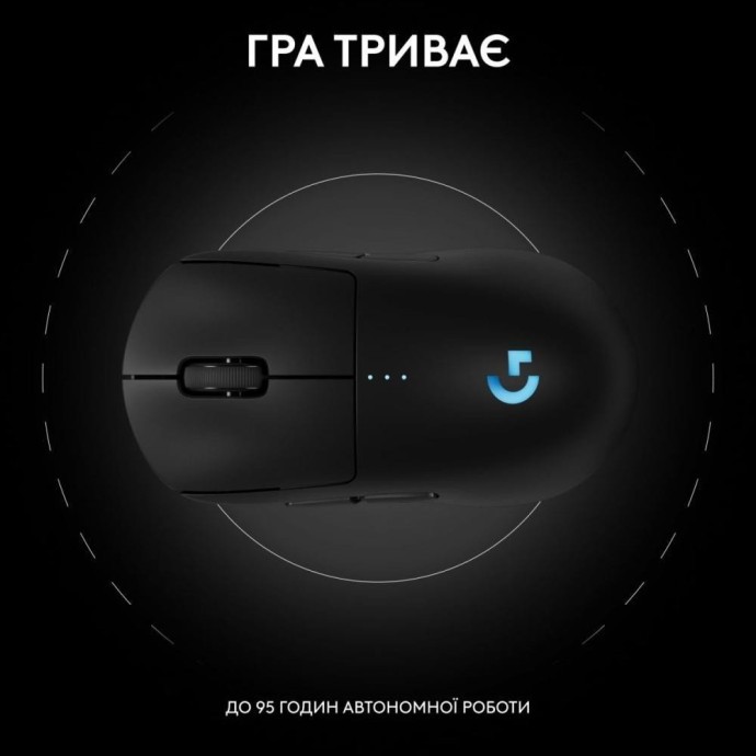 Миша Logitech PRO 2 Lightspeed Black (910-007295)  Фото №4