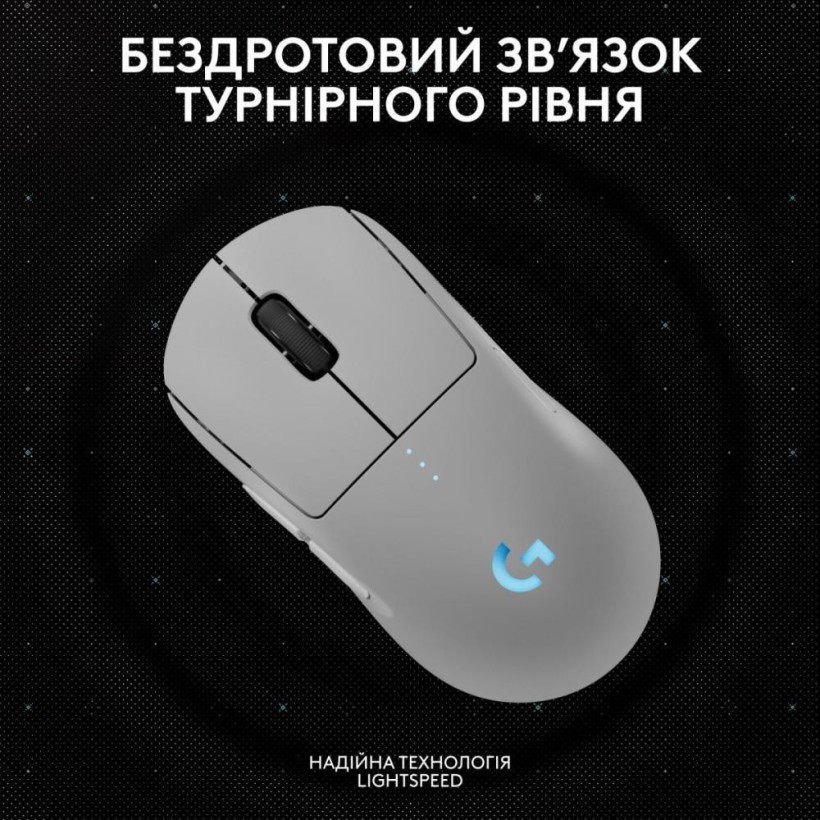 Миша Logitech PRO 2 Lightspeed White (910-007302)  Фото №2