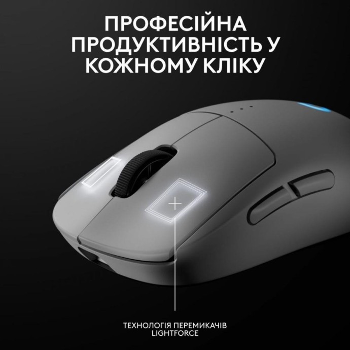 Миша Logitech PRO 2 Lightspeed White (910-007302)  Фото №3