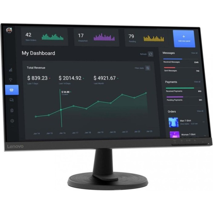 Монітор Lenovo D24-40 (67A2KAC6UA)  Фото №8