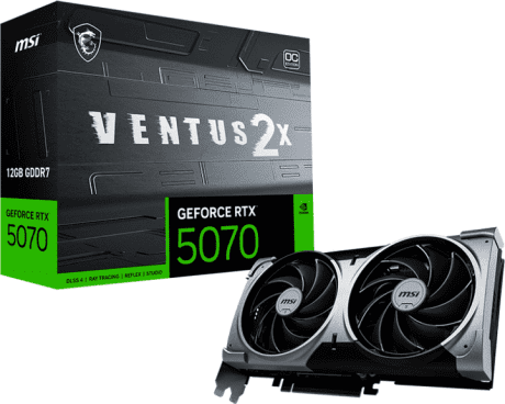 Видеокарта MSI GeForce RTX 5070 12G VENTUS 2X OC Silver  Фото №4