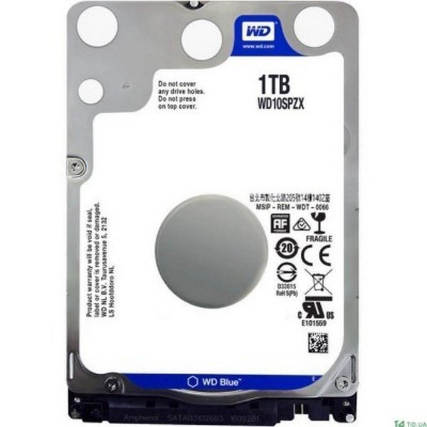 Жорсткий диск WD Blue 2.5&quot; 1 TB (WD10SPZX)