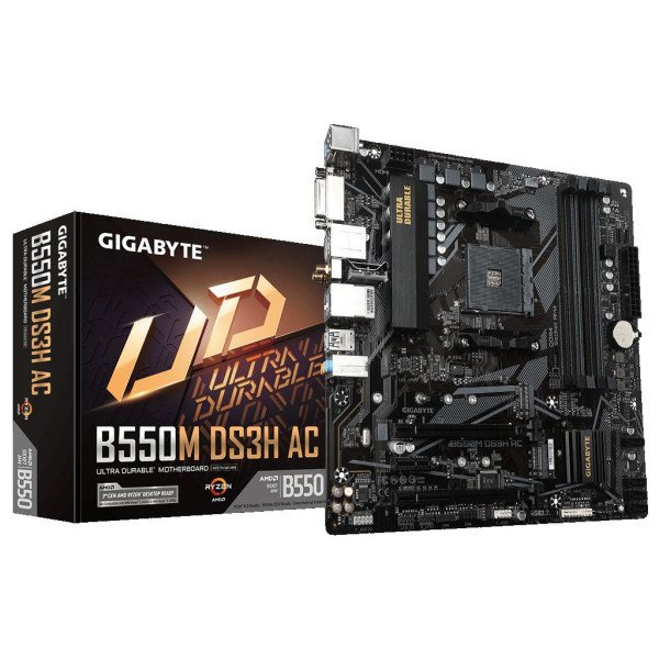 Материнская плата GIGABYTE B550M DS3H AC  Фото №0
