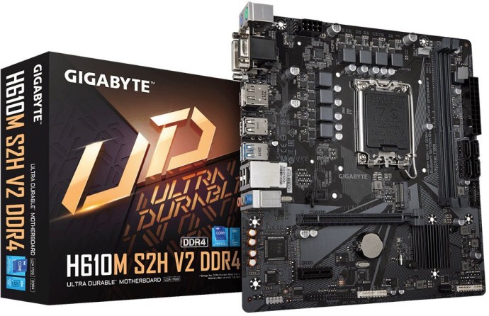 Материнская плата GIGABYTE H610M S2H V2 DDR4  Фото №0