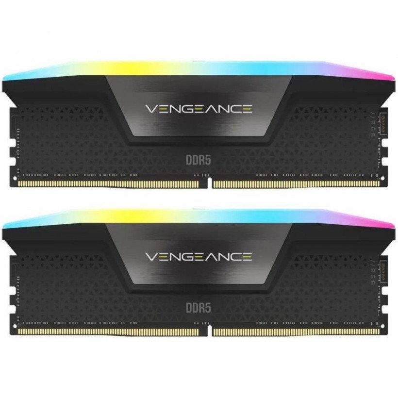 Память для настольных компьютеров Corsair 64 GB (2x32GB) DDR5 6000 MHz Vengeance RGB (CMH64GX5M2B6000Z40)