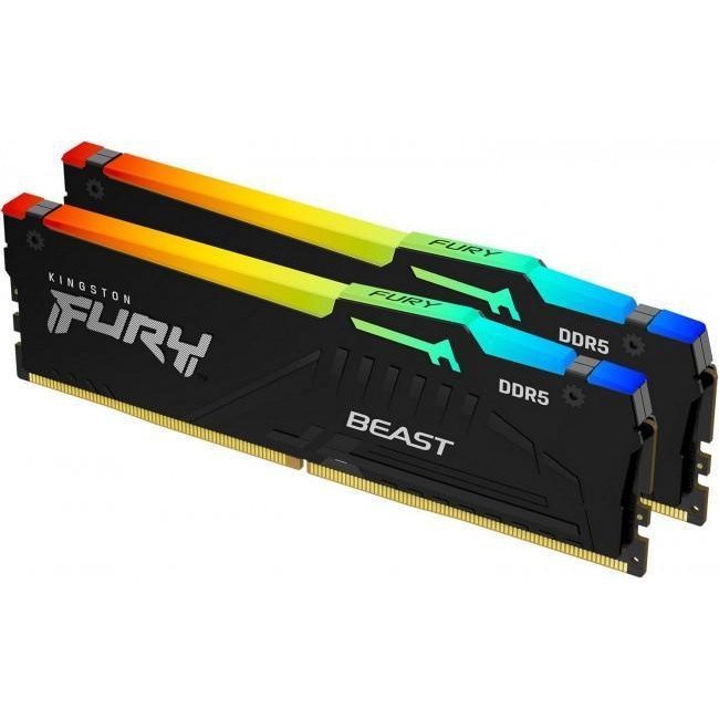 Память для настольных компьютеров Kingston FURY 64GB (2x32GB) DDR5 6000MHz Beast RGB (KF560C40BBAK2-64)