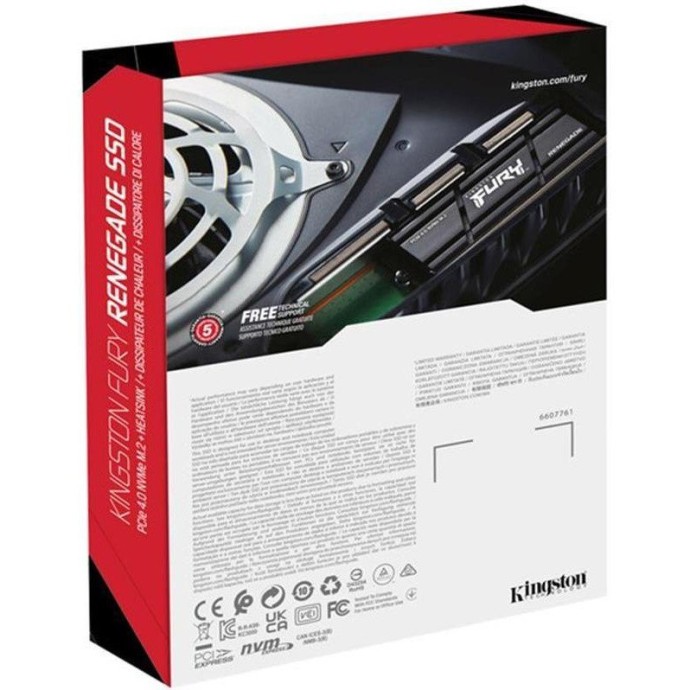 SSD накопичувач Kingston FURY Renegade 1 TB with Heatsink (SFYRSK/1000G)  Фото №2