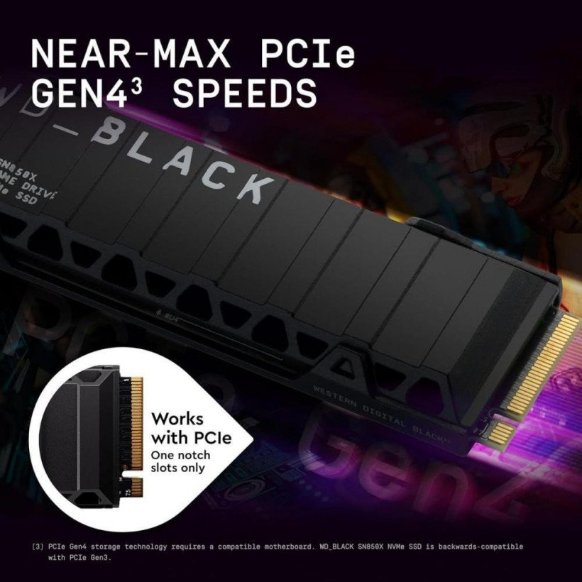 SSD накопичувач WD Black SN850X 1 TB (WDS100T2XHE)  Фото №6