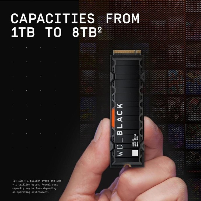 SSD накопичувач WD Black SN850X 1 TB (WDS100T2XHE)  Фото №3