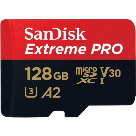 Карта пам&#039;яті SanDisk 128 GB microSDXC UHS-I U3 Extreme Pro + SD Adapter SDSQXCD-128G-GN6MA  Фото №3