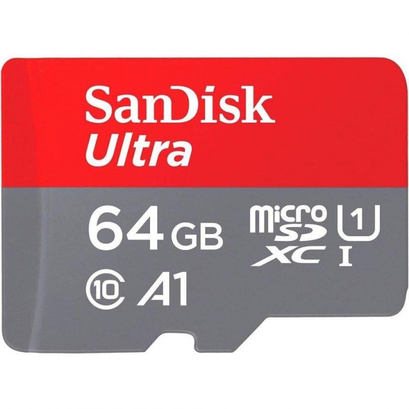 Карта пам&#039;яті SanDisk 64 GB microSDXC UHS-I Ultra A1 + SD adapter (SDSQUAB-064G-GN6MN)