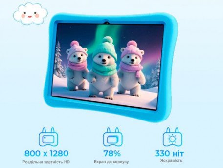 Планшет Oukitel OT6 Kids 4/64GB Coffee (Global EU)  Фото №1
