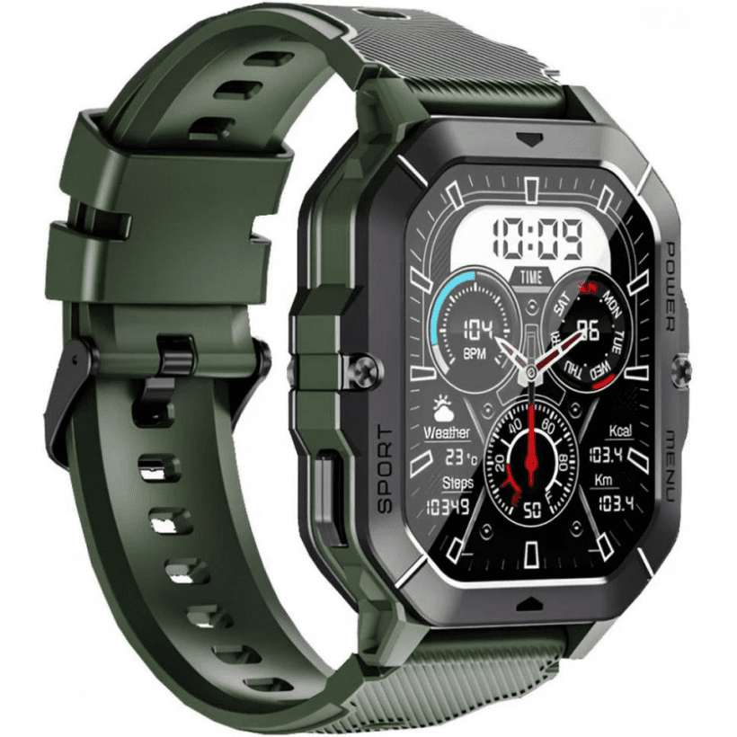 Смарт-годинник Oukitel BT101 Green (6931940739818)  Фото №2