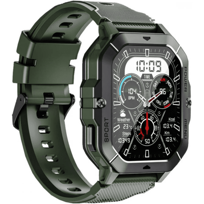 Смарт-годинник Oukitel BT101 Green (6931940739818)  Фото №2